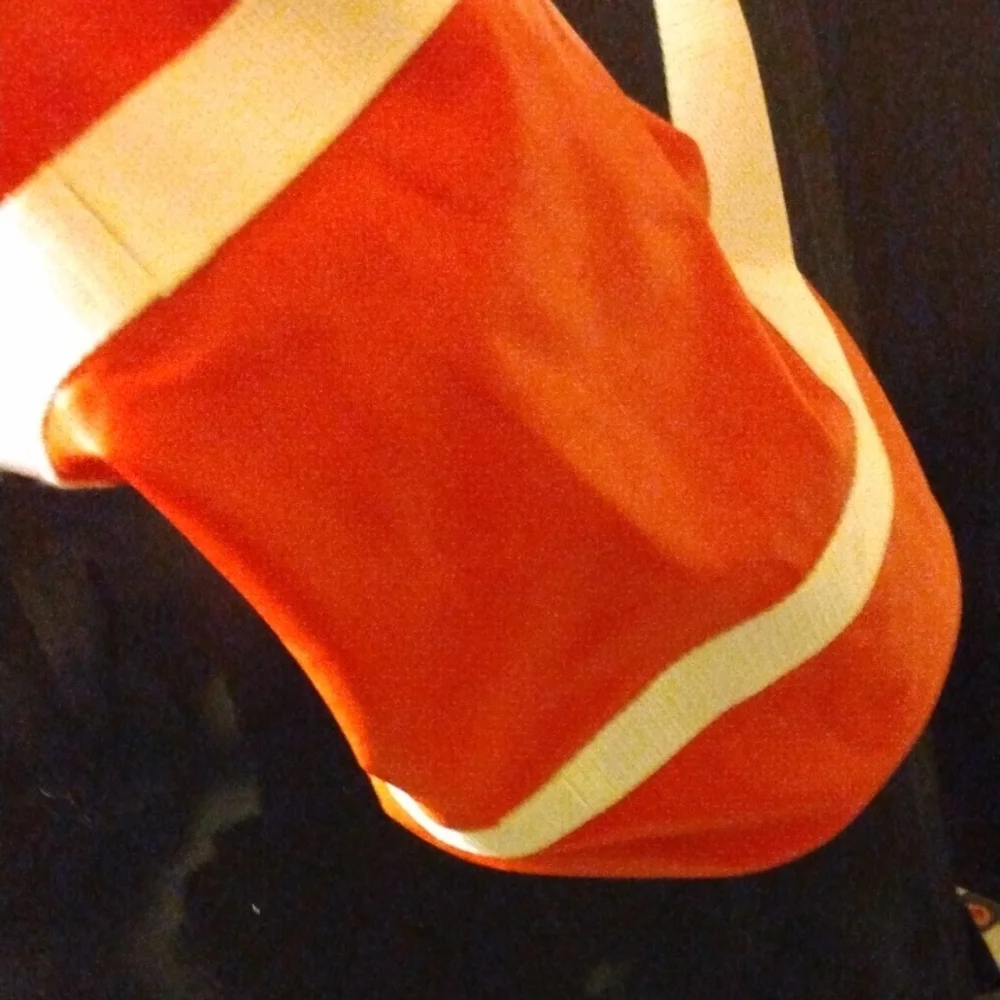 Vintage Hanes Bold Red Bag with White Handles